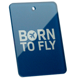 Tag-It Gepäckanhänger 9 cm - Born To Fly - Blau