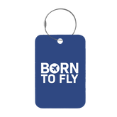 Tag-It Gepäckanhänger 9 cm - Born To Fly - Blau