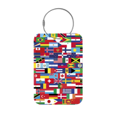 Tag-It Gepäckanhänger 9 cm - Flaggen - Bunt