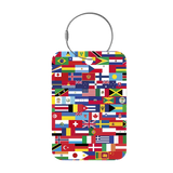 Tag-It Gepäckanhänger 9 cm - Flaggen - Bunt