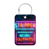 Tag-It Gepäckanhänger 9 cm - Stripper Work - Bunt