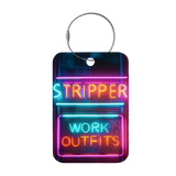 Tag-It Gepäckanhänger 9 cm - Stripper Work - Bunt