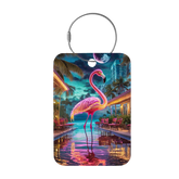 Tag-It Gepäckanhänger 9 cm - Flamingo - Bunt