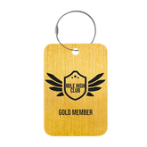 Tag-It Gepäckanhänger 9 cm - Mile High Club - Gelb