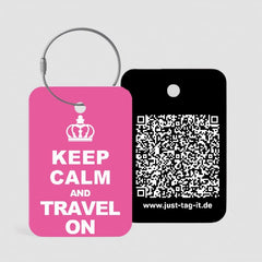 Keep Calm (Rosa) - Tag