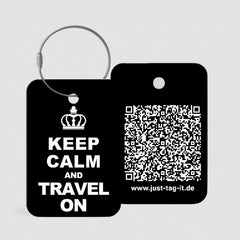 Keep Calm (Schwarz) - Tag