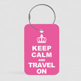 Keep Calm (Rosa) - Tag