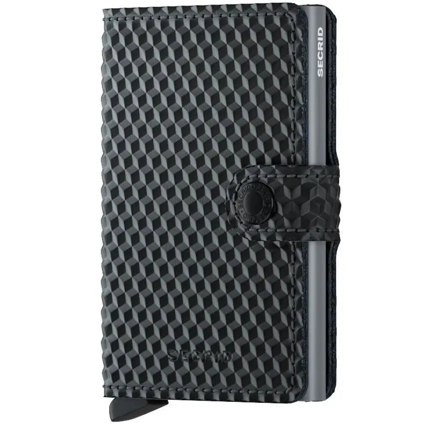 Frontansicht Secrid Wallets Miniwallet Cubic 10 cm in Black/Titanium