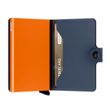 Secrid Wallets Miniwallet Matte 10 cm - nightblue-orange