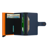 Secrid Wallets Miniwallet Matte 10 cm - nightblue-orange