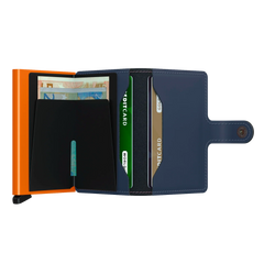 Secrid Wallets Miniwallet Matte 10 cm - nightblue-orange