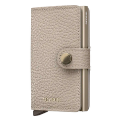 Secrid Miniwallet Pebble 10 cm Latte - Kompakte Geldbörse mit strukturierter Oberfläche 10 cm