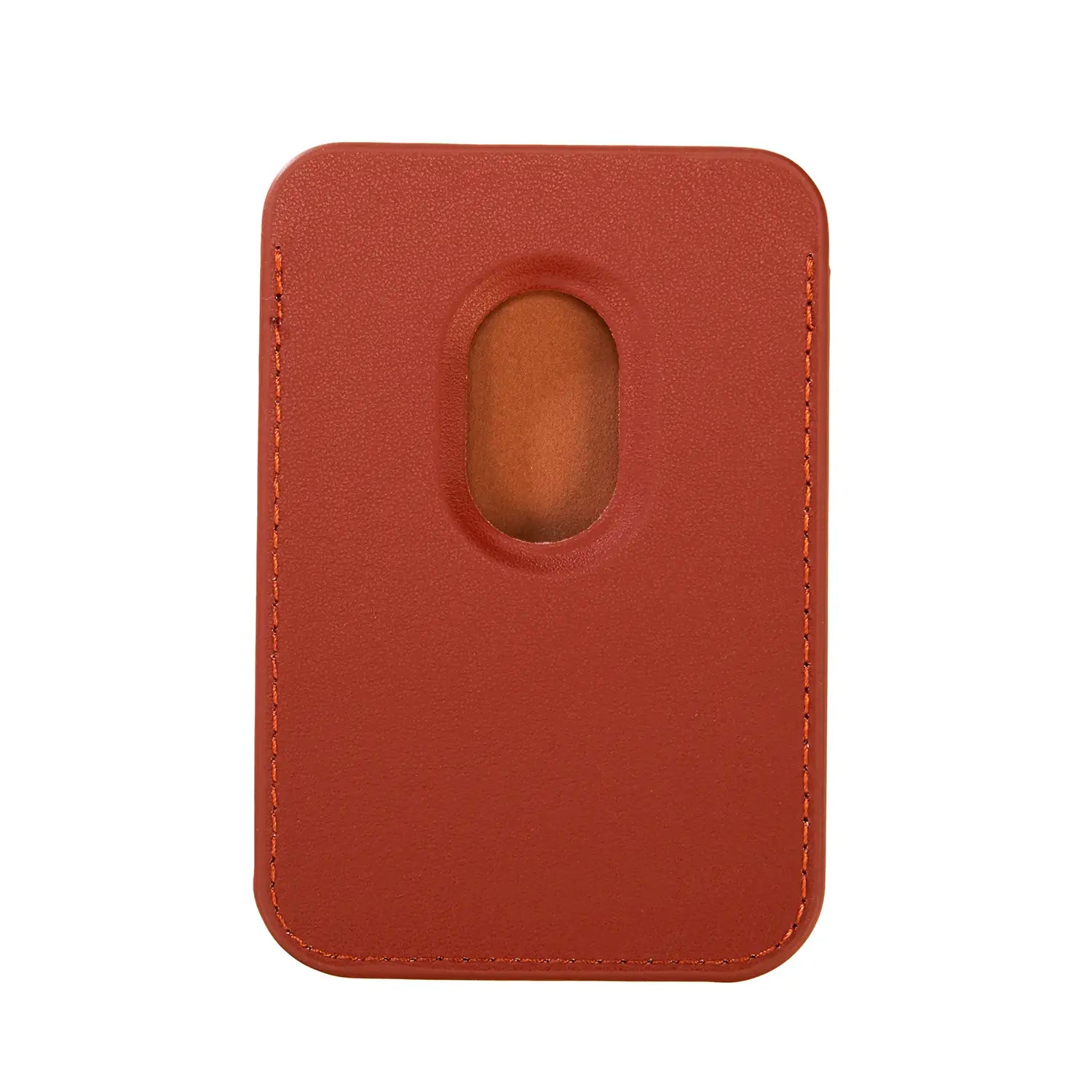 Rückansicht Tag-It Magnet Safe Wallet kompatibel mit Apple MagSafe iPhone 9 cm in Hellbraun