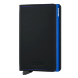 Secrid Wallets Slimwallet Matte 10 cm - black-blue