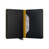 Secrid Wallets Slimwallet Matte 10 cm - Black-Ochre