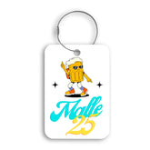 Frontansicht Tag-It Gepäckanhänger 9 cm - Malle 25 - Bunt