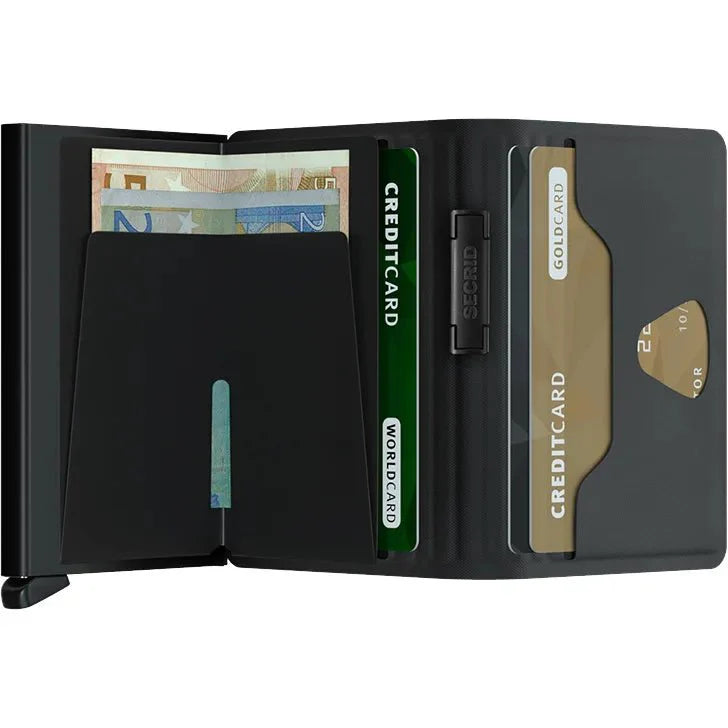 Geöffnete Ansicht vom Secrid Bandwallet TPU 10 cm in black