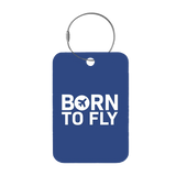 Tag-It Gepäckanhänger 9 cm - Born To Fly - Blau