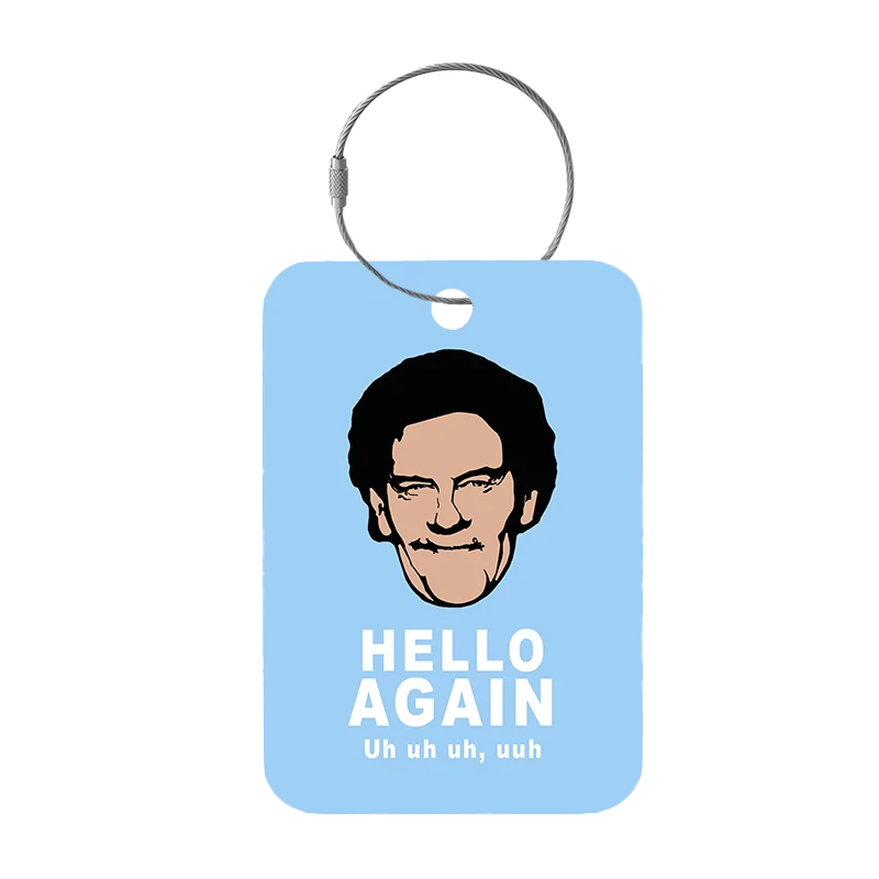 Tag-It Gepäckanhänger 9 cm - Hello Again - Blau