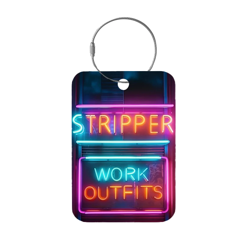 Tag-It Gepäckanhänger 9 cm - Stripper Work - Bunt