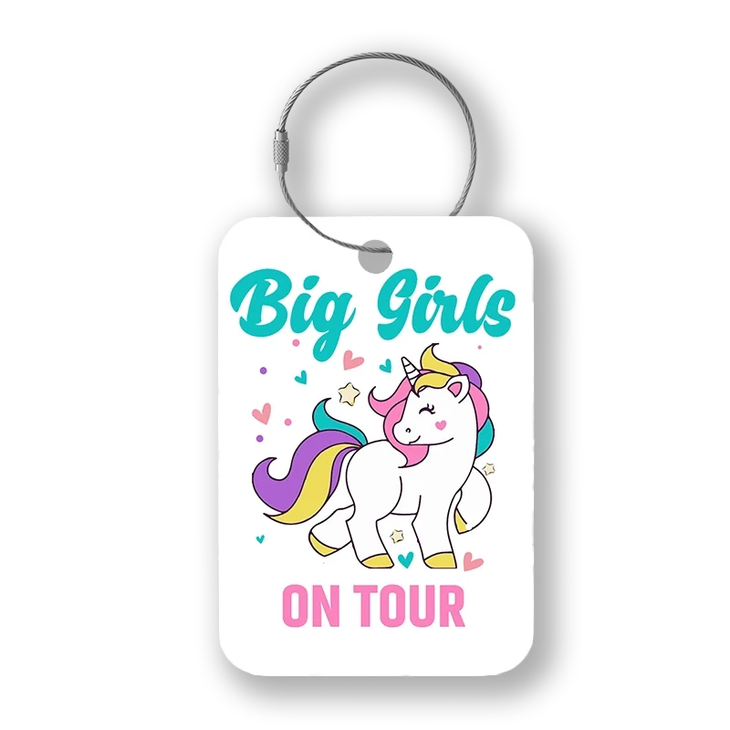 Tag-It Gepäckanhänger 9 cm - Big Girls - Weiß
