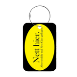 Tag-It Gepäckanhänger 9 cm - Nett Hier - Gelb