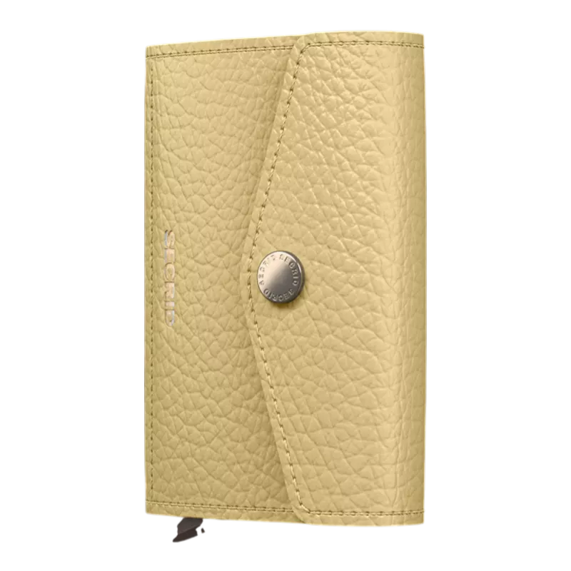 Frontansicht Secrid Envelope Wallet Pebble 10 cm - Butter Yellow