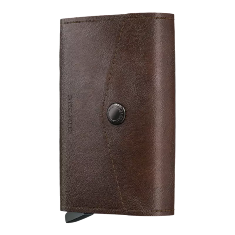 Frontansicht Secrid Envelope Wallet Vintage 10 cm - Chocolate