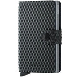 Frontansicht Secrid Wallets Miniwallet Cubic 10 cm in Black/Titanium
