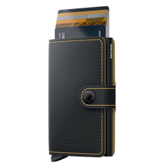 Secrid Wallets Miniwallet Matte 10 cm - Black-Ochre
