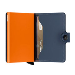 Secrid Wallets Miniwallet Matte 10 cm - nightblue-orange