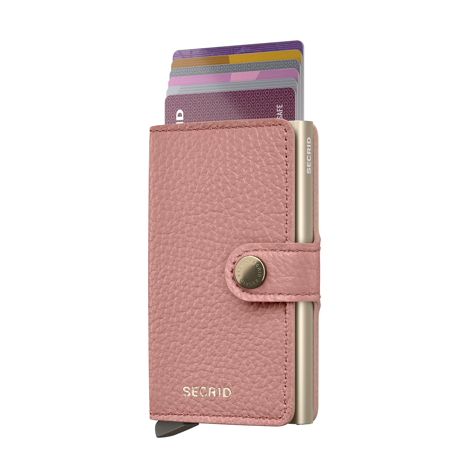 Kartenmechanismus bei Secrid Wallets Miniwallet Pebble in Rose