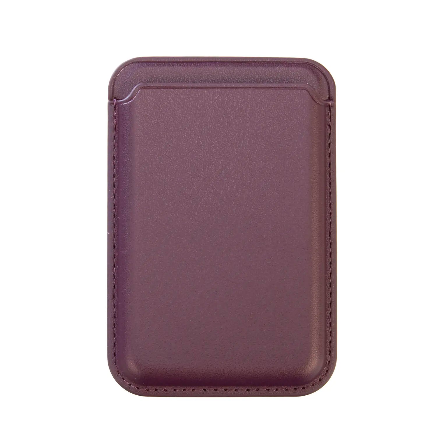 Frontansicht Tag-It Magnet Safe Wallet kompatibel mit Apple MagSafe iPhone 9 cm - Aubergine