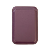 Frontansicht Tag-It Magnet Safe Wallet kompatibel mit Apple MagSafe iPhone 9 cm - Aubergine