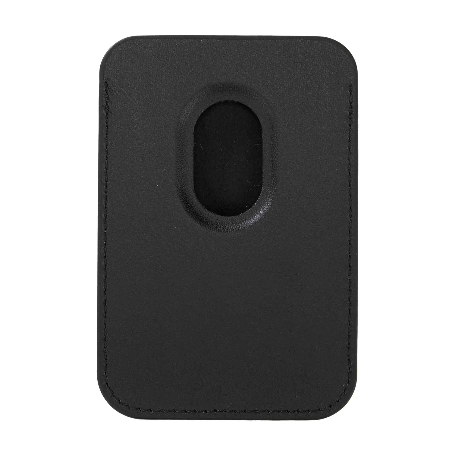 Rückansicht Tag-It Magnet Safe Wallet in Schwarz für iPhones
