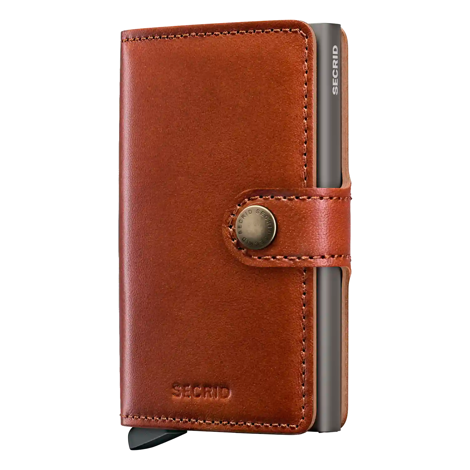 Secrid Miniwallet Texano Saddle - Kompakte Geldbörse aus Texano-Leder 10 cm