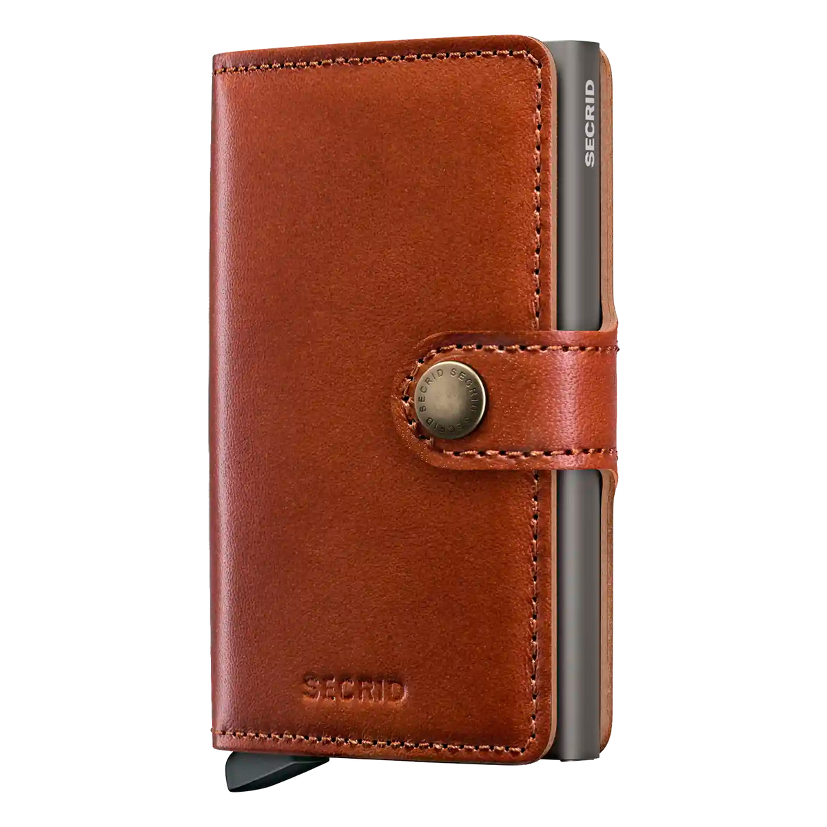 Secrid Miniwallet Texano Saddle - Kompakte Geldbörse aus Texano-Leder 10 cm