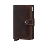 Frontansicht Secrid Wallets Miniwallet Vintage 10 cm - chocolate