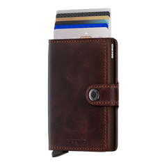 Secrid Wallets Miniwallet Vintage 10 cm - chocolate