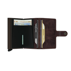 Secrid Wallets Miniwallet Vintage 10 cm - chocolate