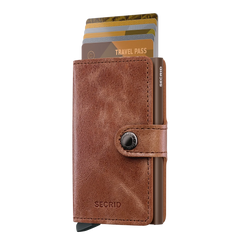 Secrid Wallets Miniwallet Vintage 10 cm - Cognac-Brown