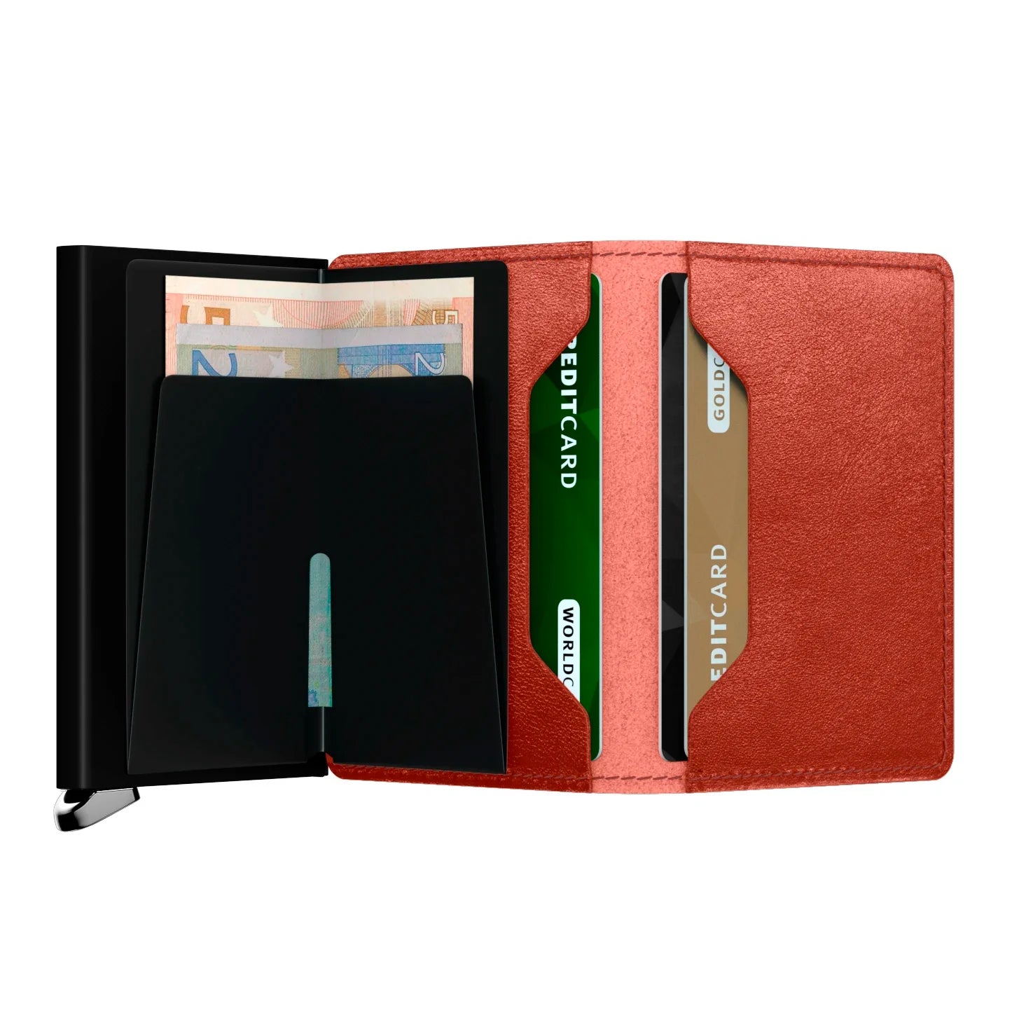 Secrid Premium Kollektion Slimwallet Basco 10 cm - Brown Secrid - koffer - direkt.de