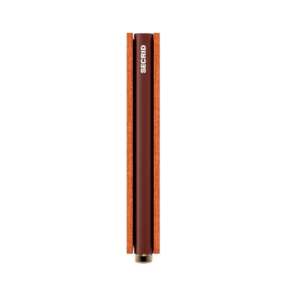 Secrid Premium Kollektion Slimwallet Emboss Lines 10 cm - Cognac Secrid - koffer - direkt.de