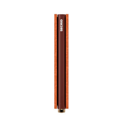 Secrid Premium Kollektion Slimwallet Emboss Lines 10 cm - Cognac Secrid - koffer - direkt.de
