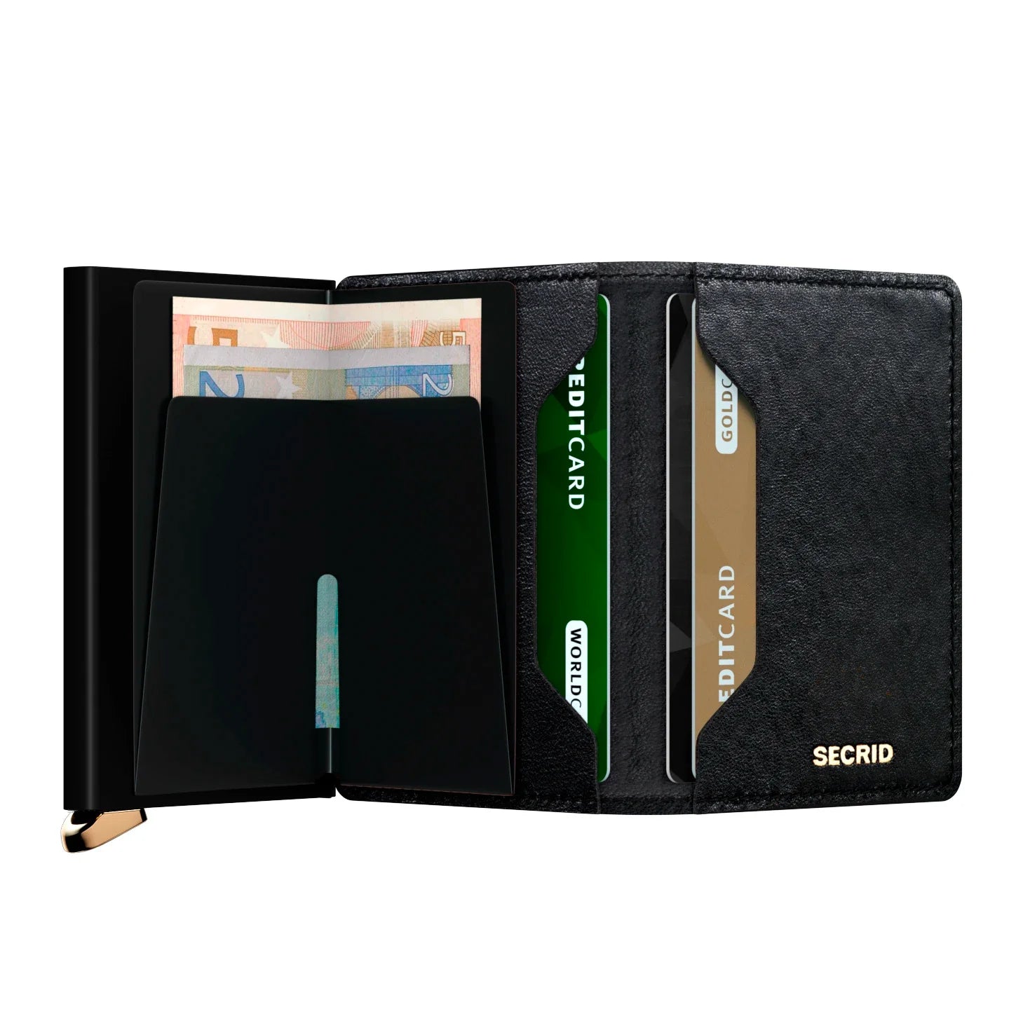 Secrid Premium Kollektion Slimwallet Emboss Diamond 10 cm - Black Secrid - koffer - direkt.de
