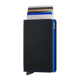 Secrid Wallets Slimwallet Matte 10 cm - black-blue