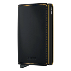 Secrid Wallets Slimwallet Matte 10 cm - Black-Ochre