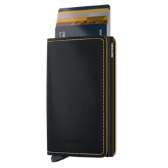 Secrid Wallets Slimwallet Matte 10 cm - Black-Ochre