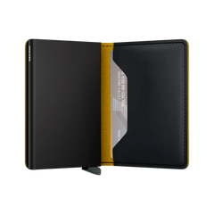 Secrid Wallets Slimwallet Matte 10 cm - Black-Ochre