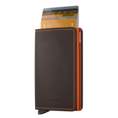 Secrid Wallets Slimwallet Matte 10 cm - Truffle-Orange